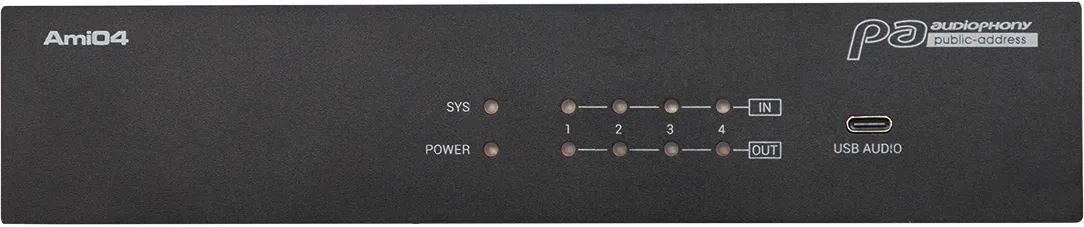 Matrice audio Ami04, format demi-rack 1U