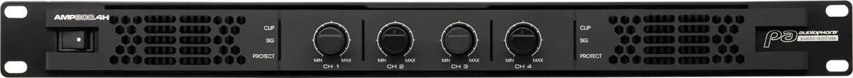 Amplificateur AMP300.4H, face avant