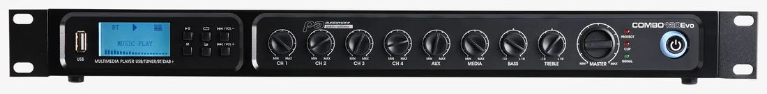 Amplificateur-mixeur COMBO120Evo, face avant